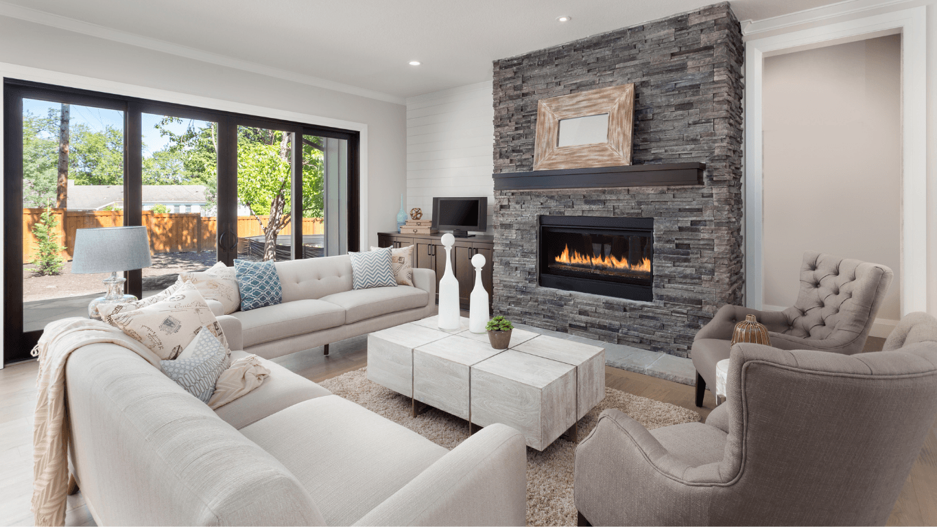 Freshly renovated home interior with bright finishes