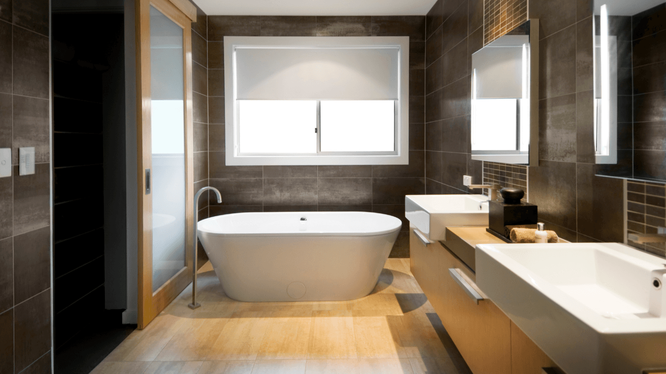 Updated kitchen and bathroom finishes in a remodeled home
